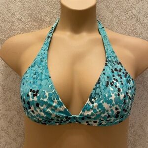 Ingear Spotted Green and Black Patterned Bikini Top